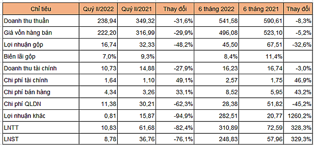  Không thanh lý vườn cao su, công ty mẹ Cao su Phước Hòa báo lãi quý II giảm hơn 76%  - Ảnh 1.