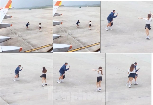 Cục Hàng không vào cuộc xác minh clip 2 bạn trẻ đứng nhảy múa giữa sân bay - Ảnh 1.