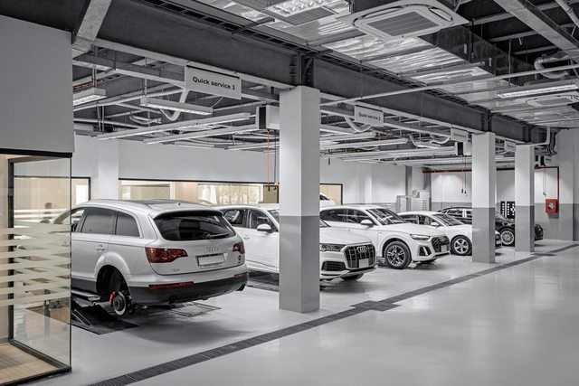 Bên trong showroom Audi lớn nhất Việt Nam: Vốn đầu tư hơn 140 tỷ đồng, rộng 9.000 m2, có cả khu sửa chữa dành riêng cho xe điện  - Ảnh 16.