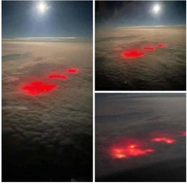 Phi công nhìn thấy ánh sáng đỏ bí ẩn trên mây khi bay qua Đại Tây Dương, có thể là gì? - Ảnh 1.