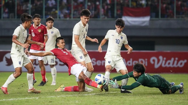 U19 Indonesia sống sót trước sức ép của Thái Lan - Ảnh 1. U19 Indonesia sống sót trước sức ép của Thái Lan - Ảnh 1.