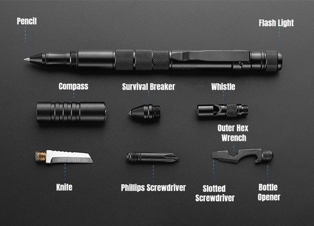 Bút đa năng tích hợp 10 công cụ, có cả đèn pin, tua vít và nhiều thứ hay ho khác - Ảnh 3.
