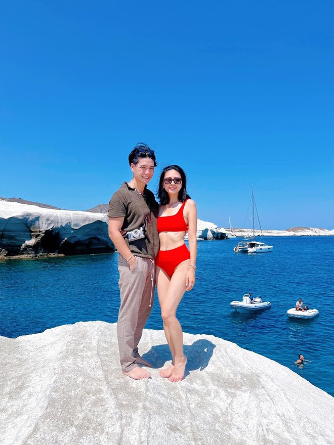  Ngô Thanh Vân diện bikini nóng bỏng bên chồng ở đảo thiên đường Milos - Ảnh 4.
