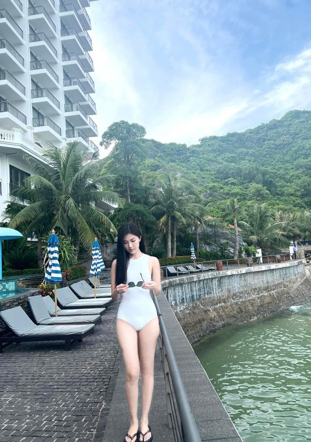 Lương Thanh diện áo tắm tôn dáng gợi cảm, con gái NSND Trần Nhượng nóng bỏng với bikini - Ảnh 3.