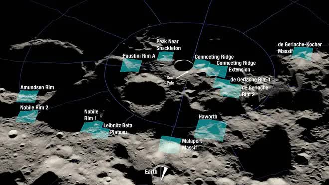 NASA công bố bản đồ 13 vị trí trên Mặt Trăng có thể hạ cánh: 4 ngày nữa khởi hành - Ảnh 3.