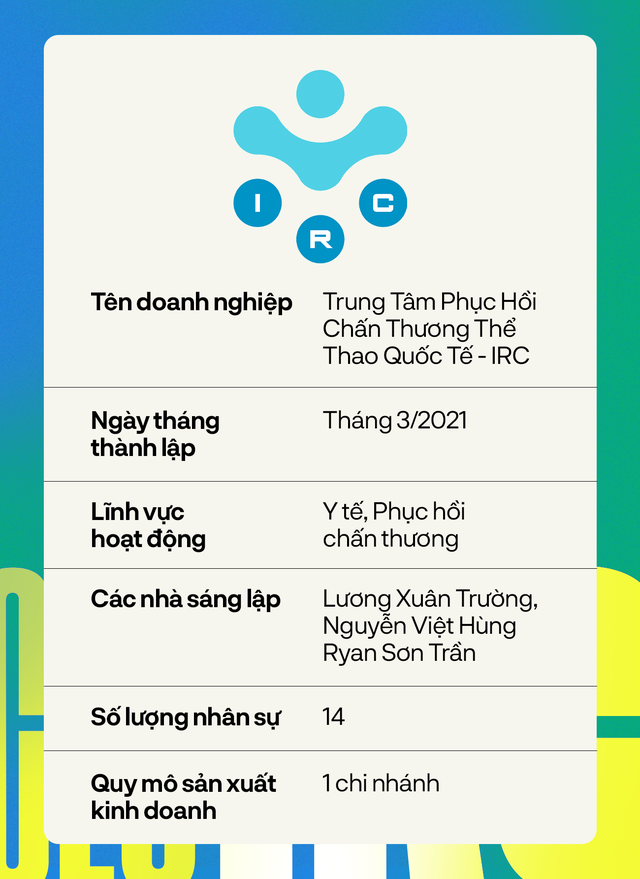 CEO Nguyễn Việt Hùng - tri kỷ giúp Xuân Trường gây dựng IRC: Từ cú ngã chấn thương dây chằng của bạn thân tới startup trung tâm phục hồi thể thao - Ảnh 12.