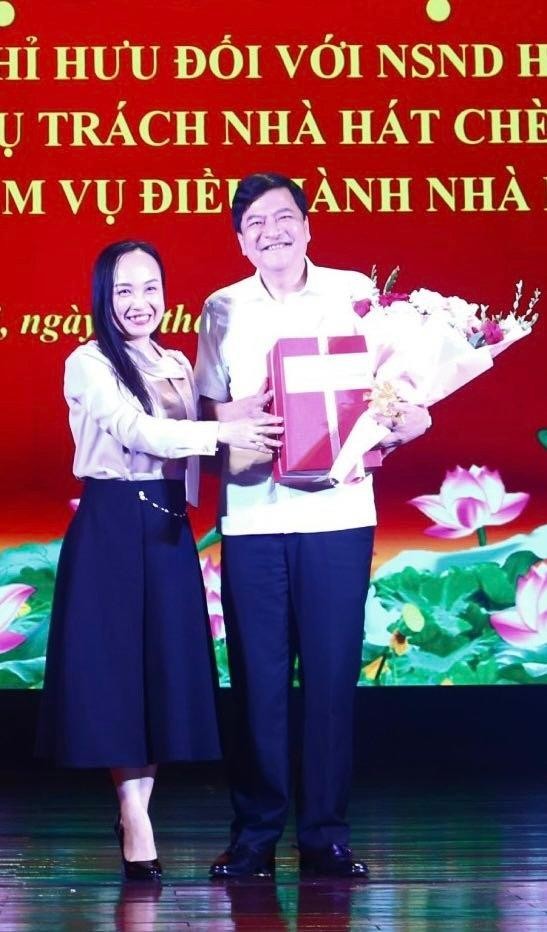NSƯT Thu Huyền chia sẻ khi thay NSND Quốc Anh lãnh đạo Nhà hát Chèo Hà Nội - Ảnh 1.