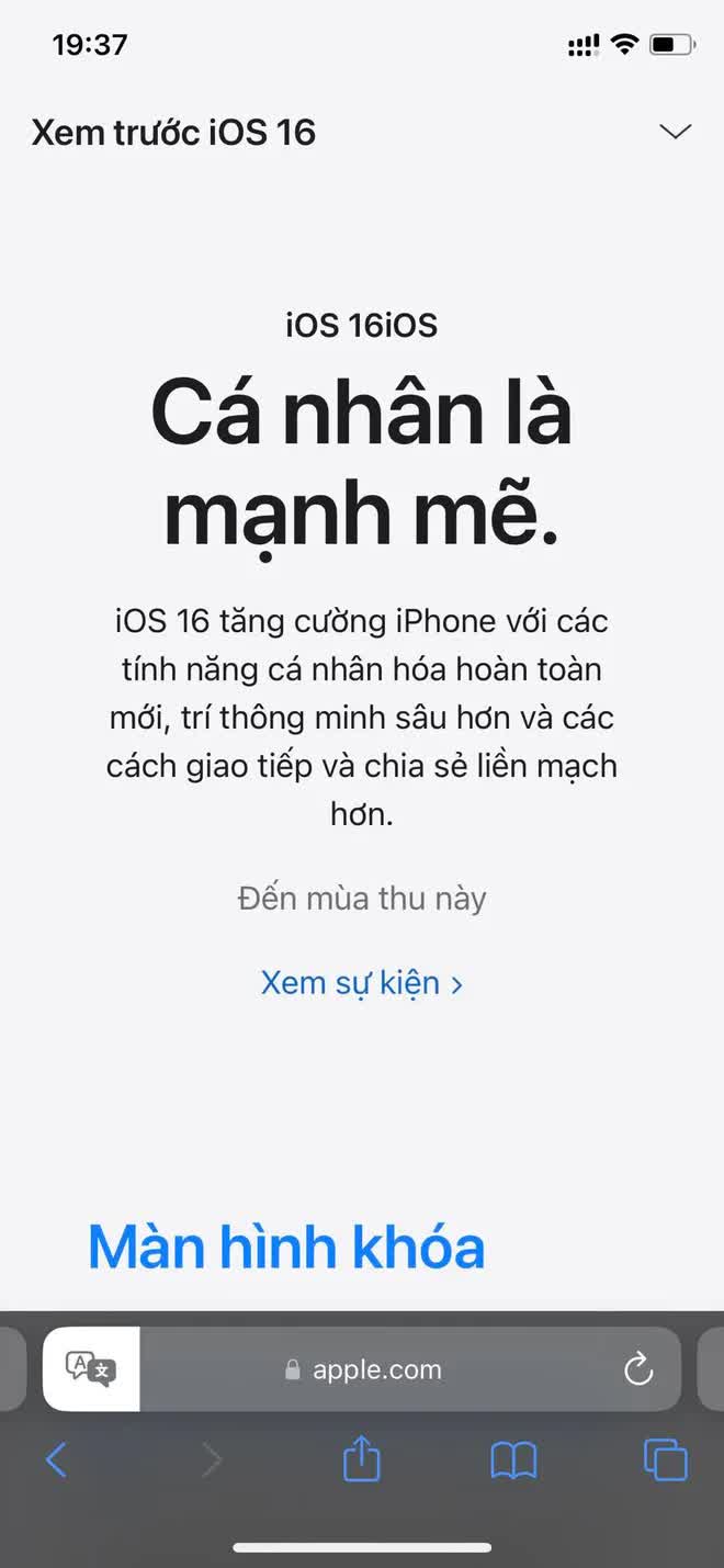 iOS 16 cập nhật tính năng mới trên iPhone khiến người dùng Việt vui mừng - Ảnh 1.