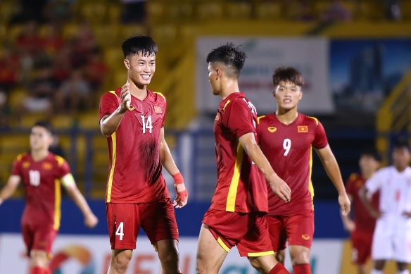 TRỰC TIẾP U19 Việt Nam vs Malaysia: U19 Việt Nam hạ đối thủ, đặt một chân vào chung kết? - Ảnh 1.