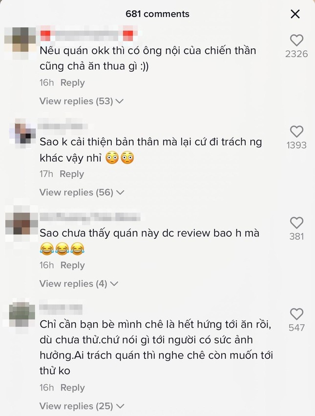 Đăng clip trách các chiến thần review làm mất khách, chủ quán nhận ý kiến trái chiều - Ảnh 4. Đăng clip trách các chiến thần review làm mất khách, chủ quán nhận ý kiến trái chiều - Ảnh 4.