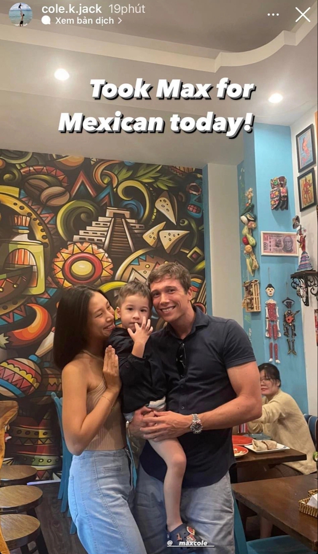 Chồng cũ Ho&agrave;ng Oanh khoe khoảnh khắc hội ngộ vợ cũ c&ugrave;ng con trai - Ảnh 1.