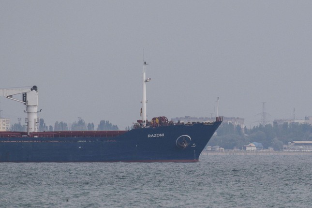  Tàu chở ngũ cốc đầu tiên rời cảng Ukraine bị người mua bùng hàng  - Ảnh 1.