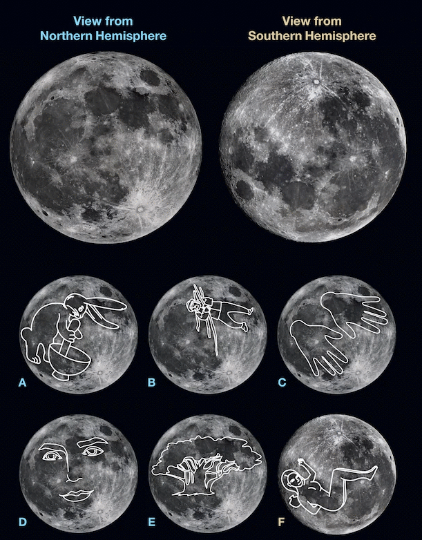 Рисунок на луне на что похож