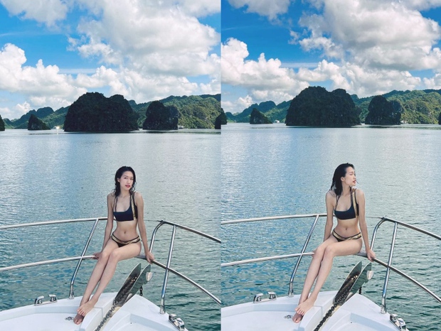  Bạn gái Đoàn Văn Hậu diện bikini thả dáng trên du thuyền - Ảnh 2.