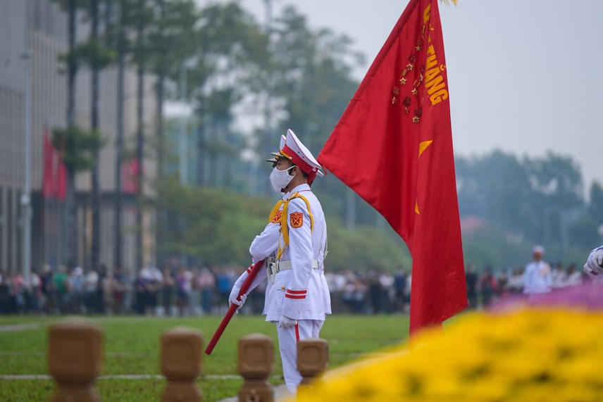 Trang nghiêm Lễ thượng cờ mừng Quốc khánh trên Quảng trường Ba Đình - Ảnh 4.