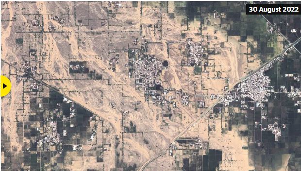 Lũ lụt lịch sử ở Pakistan: Hình ảnh chân thực từ vệ tinh hé lộ mức tàn phá nghiêm trọng - Ảnh 6.