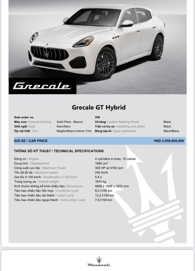 Maserati Grecale 2023 lộ giá bán tại Việt Nam, dự kiến giao xe đầu năm sau, sẵn sàng đấu Porsche Macan - Ảnh 1.