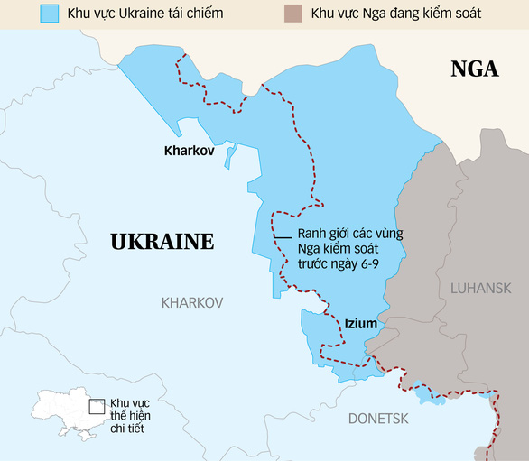 Cục diện chiến trường sẽ ra sao sau khi Ukraine tái chiếm Kharkov? - Ảnh 1.