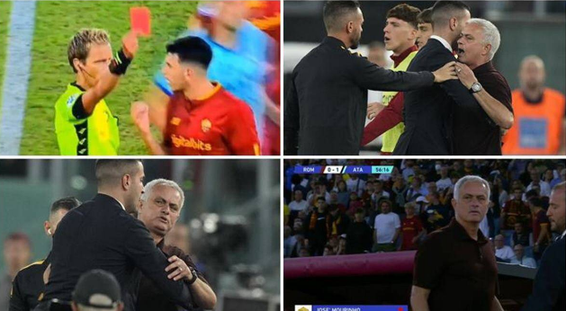 Bị truất quyền chỉ đạo, Mourinho mỉa mai trọng tài - Ảnh 1.