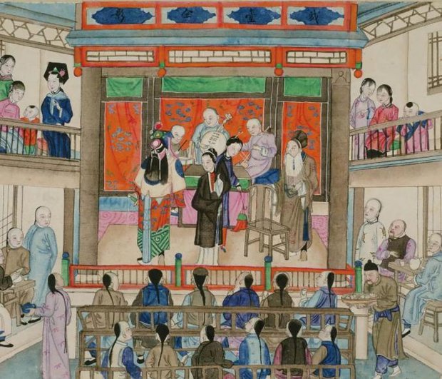 Bộ tranh cổ khắc họa chuyện vui chơi giải trí của dân thành thị Bắc Kinh 100 năm trước - Ảnh 7.