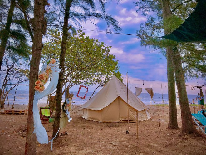 Khu cắm trại Cần Giờ nổi tiếng với dân TP.HCM vì có nhiều hoạt động vui chơi thư giãn - Ảnh 4.