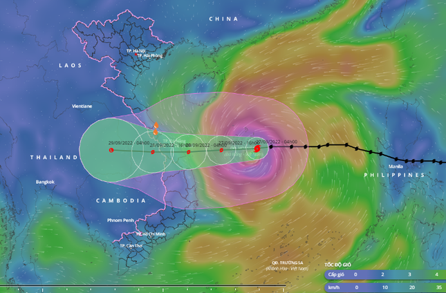 CẬP NHẬT: Bão Noru mạnh thêm, 60 huyện, đô thị có nguy cơ ngập úng - Ảnh 1.