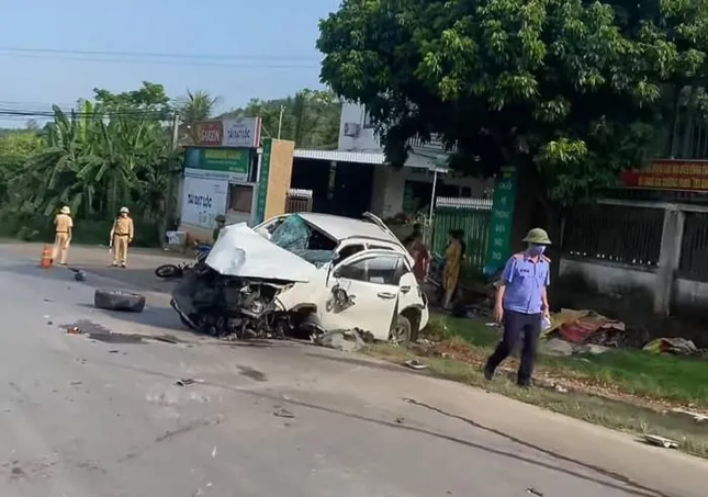 Ô tô tông xe máy làm 2 người tử vong: Chạy quá tốc độ, bất chấp hiệu lệnh của CSGT - Ảnh 2.