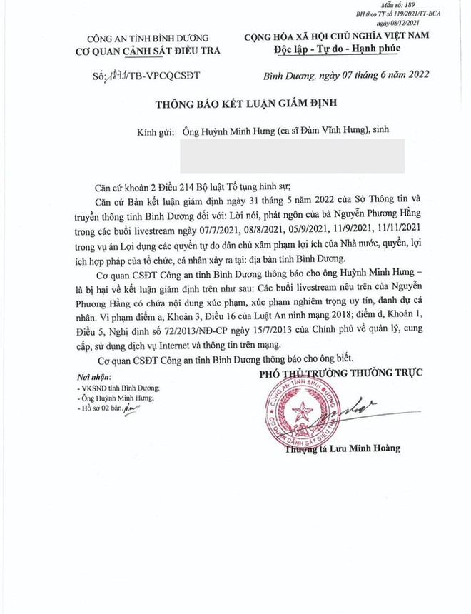 Đàm Vĩnh Hưng, Công Vinh nói gì về kết luận vụ việc liên quan bà Nguyễn Phương Hằng? - Ảnh 3.