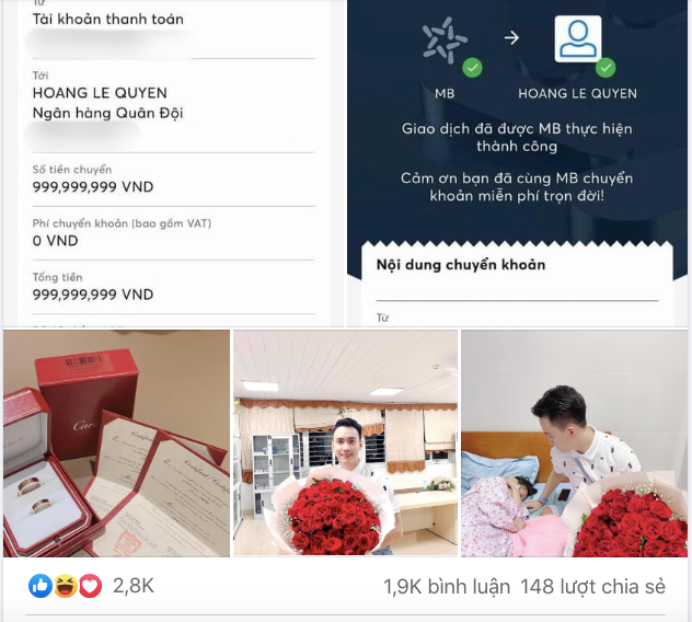 Những màn tặng quà khủng cho vợ khiến dân mạng ngả mũ: Người gửi ngay 500 triệu, người trao tay hẳn xe sang - Ảnh 4.