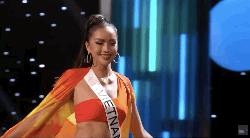 Ngọc Châu hô vang Việt Nam, diện bikini khoe body nóng bỏng trong Bán kết Miss Universe 2022 - Ảnh 6.