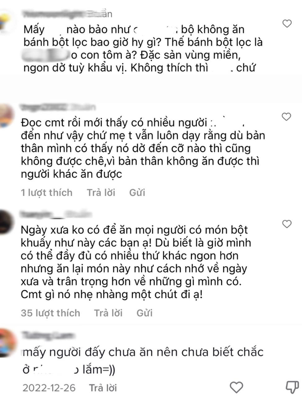 Trổ tài với món ăn vặt tuổi thơ, cô gái bức xúc khi bị cộng đồng mạng tả món ăn bằng từ ngữ khó nghe - Ảnh 3.