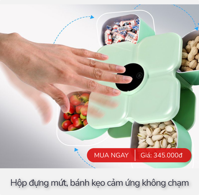 Cận cảnh hộp đựng mứt cảm ứng hot nhất Tết này: Tự mở trong 0,3 giây, thiết kế chống kẹp tay cực xịn - Ảnh 7.