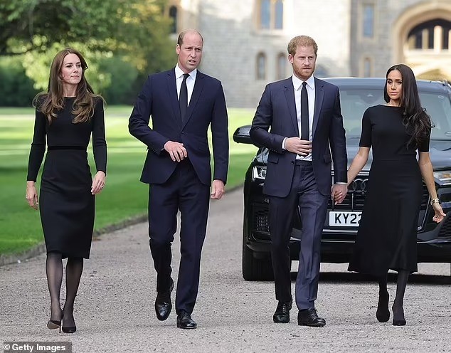 Vua Charles, William - Kate và Harry - Meghan đều bị sụt giảm danh tiếng - Ảnh 2.