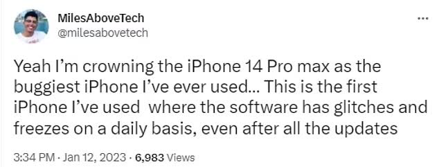 Người dùng mất kiên nhẫn với iPhone 14 Pro Max: Đây là chiếc iPhone nhiều lỗi nhất tôi từng sử dụng - Ảnh 1.
