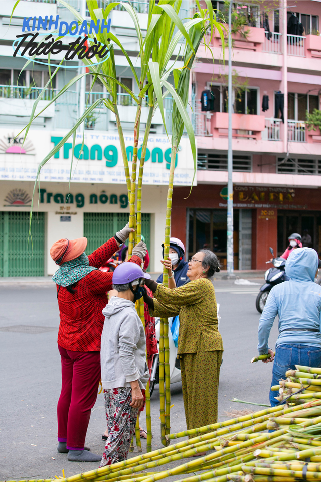 Kiếm hàng chục triệu chưa đầy 24 giờ nhờ phong tục mua mía vàng cúng vía Trời ở Sài Gòn  - Ảnh 13.