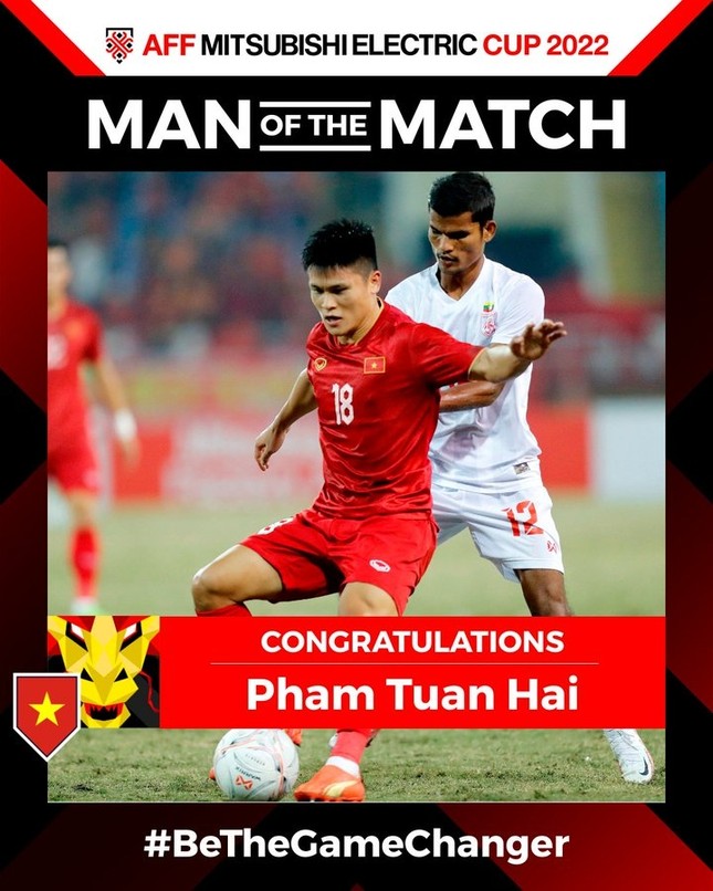 Phạm Tuấn Hải xuất sắc nhất trận Việt Nam vs Myanmar - Ảnh 2.