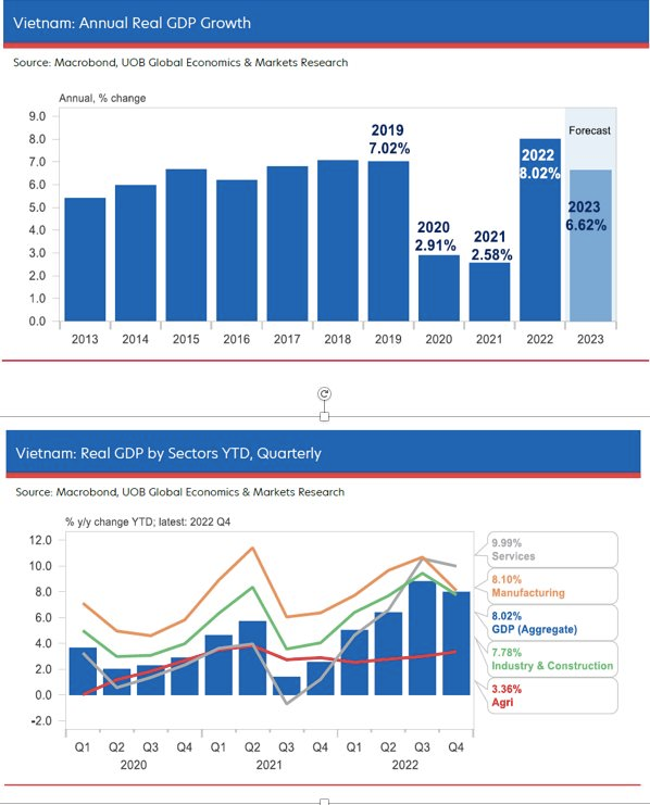 UOB: GDP Việt Nam sẽ tăng trưởng khoảng 6,6% năm 2023, dòng vốn FDI nhiều khả năng suy giảm - Ảnh 5.