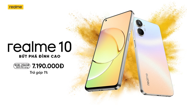 realme 10 ra mắt tại Việt Nam với thiết kế trẻ trung, giá 6,79 triệu đồng - Ảnh 2.