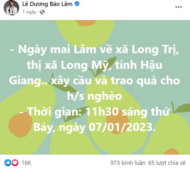 Lê Dương Bảo Lâm đáp trả đúng 4 chữ khi bị hỏi về chuyện từ thiện - Ảnh 1.