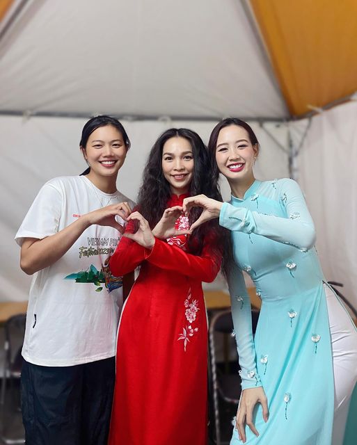  Ánh Viên chung hình với Hoa hậu Bảo Ngọc mà không bị lép vế, được netizen khen xinh không ngớt  - Ảnh 1.