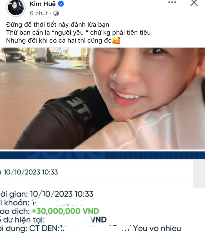 Hoa khôi bóng chuyền Kim Huệ khoe bạn trai ting ting cả mấy chục triệu khi trời trở lạnh - Ảnh 1.