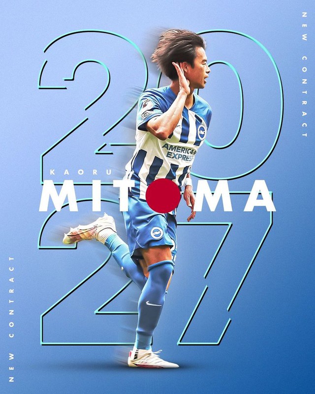 Kaoru Mitoma gia hạn hợp đồng thêm 4 năm với CLB Brighton - Ảnh 1.