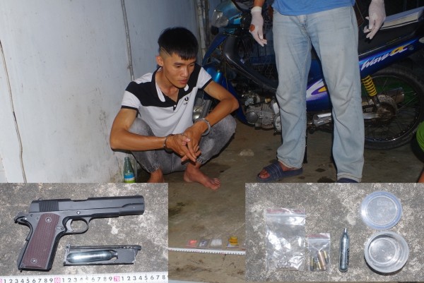 Cảnh sát triệt xóa tụ điểm ma túy, thu giữ nhiều vũ khí nóng ở Trà Vinh - Ảnh 1.