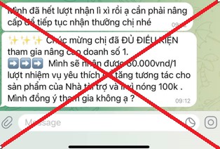 Cảnh giác với chiêu trò lừa đảo “Tham gia hội nhóm, làm nhiệm vụ online, nhanh chóng nhận tiền thật” - Ảnh 2.