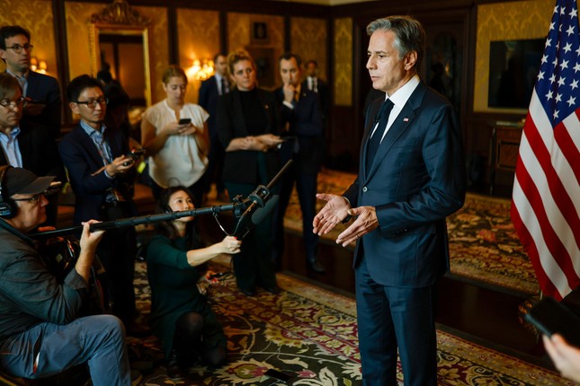 Ngoại trưởng Mỹ: Quá nhiều người Palestine đã ngã xuống ở Dải Gaza - Ảnh 1. Ngoại trưởng Mỹ: Quá nhiều người Palestine đã ngã xuống ở Dải Gaza - Ảnh 1.