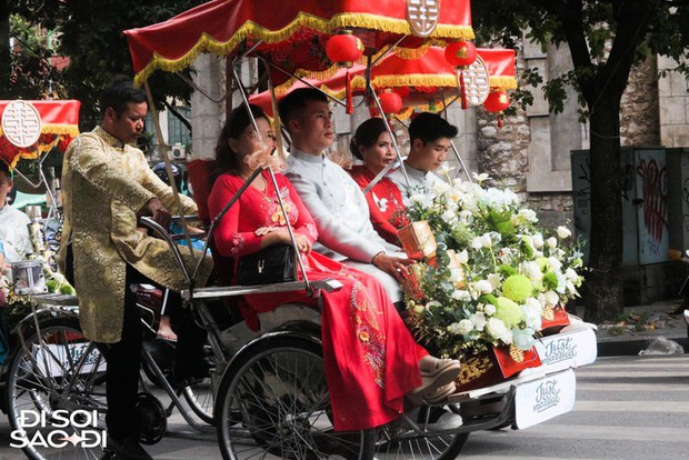  Hot: Nhà Đoàn Văn Hậu ngồi xích lô đưa lễ vật vào nhà Doãn Hải My ăn hỏi - Ảnh 9.