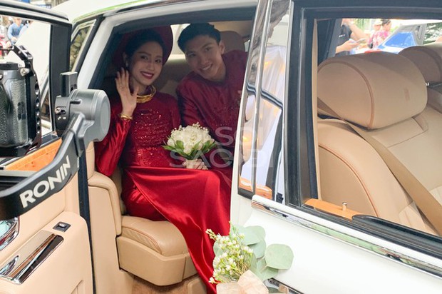 Đoàn Văn Hậu có hành động tinh tế 10 điểm khi đón nàng Doãn Hải My lên xe hoa tiền tỉ về Thái Bình - Ảnh 6.