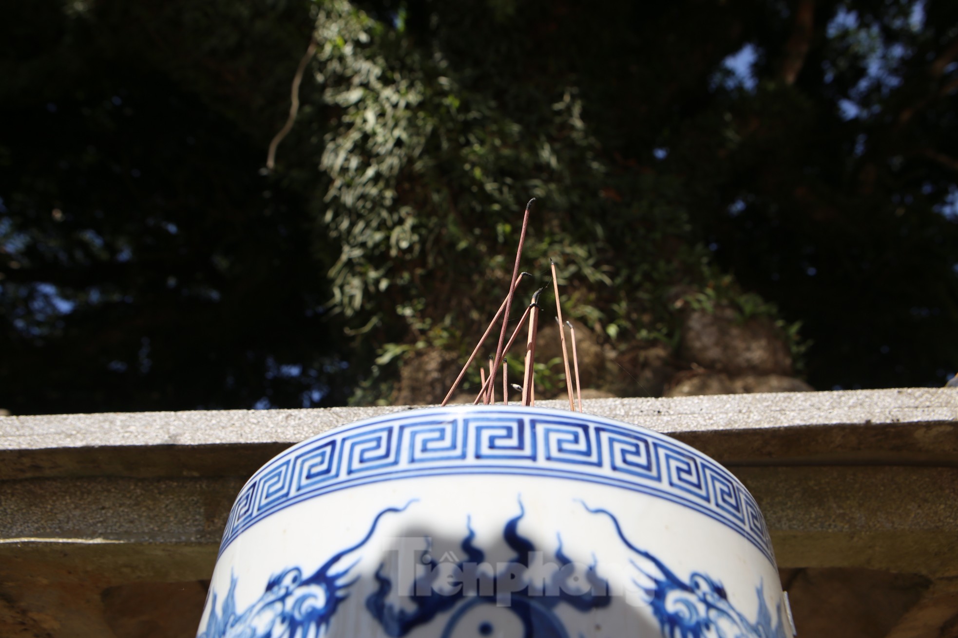 BLUE CANTON PENCIL CUP