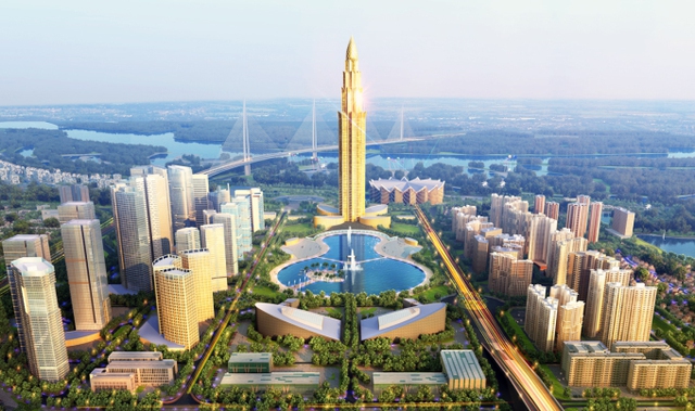 Huyện được Hà Nội ưu tiên nguồn lực để lên quận: Có siêu dự án 4,2 tỷ USD với tháp cao nhất Việt Nam, sắp xây các cầu nghìn tỷ - Ảnh 2.