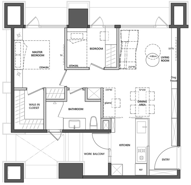 Chỉ vỏn vẹn 45m2 nhưng căn hộ nhỏ này vẫn đẹp hút mắt với cách bố trí nội thất gọn và đủ - Ảnh 6.